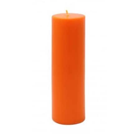 Zest Candle CPZ-115-24 2 x 6 in. Orange Pillar Candle, 24PK CPZ-115_24